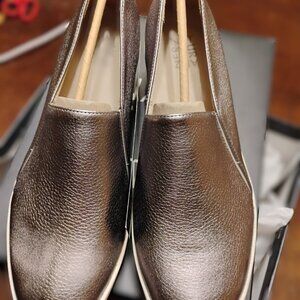 Naturalizer Snowy Pewter Metallic Leather US Shoe Size 10.5 M